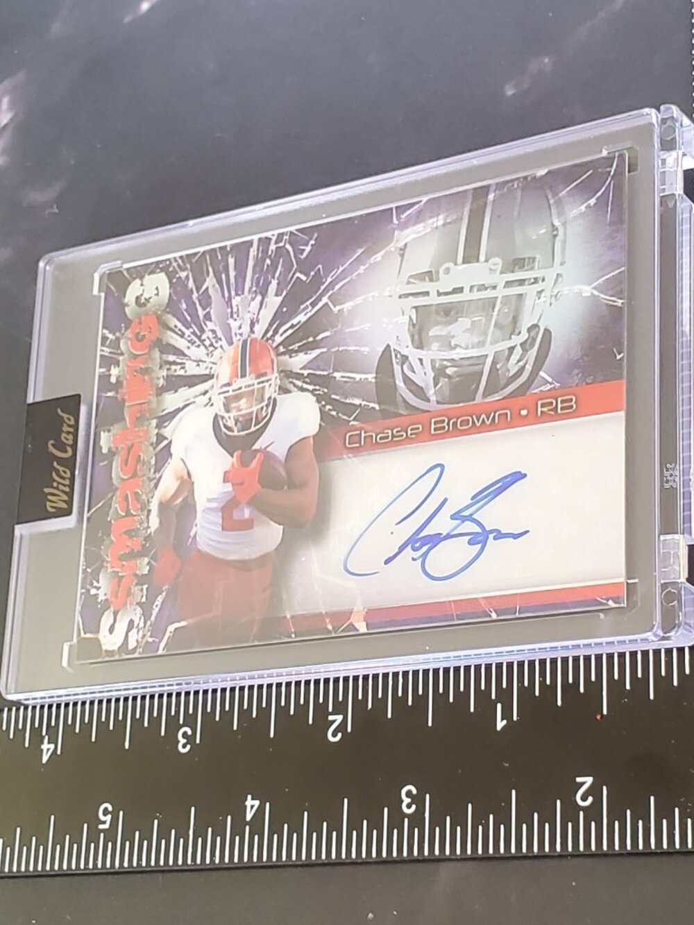 Chase Brown 2023 Wild Card  Smashing Auto RC #AS-8 9/15 Rookie Bengals